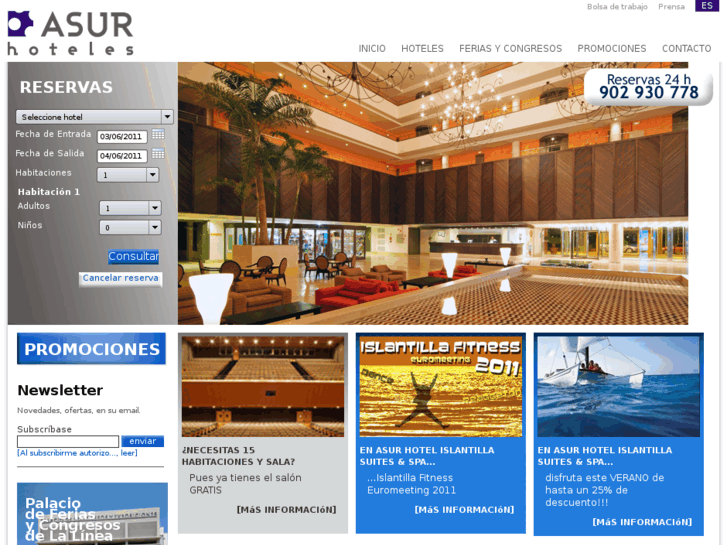 www.asurhoteles.com