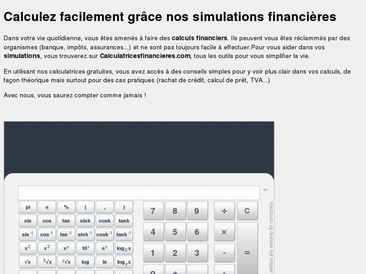 www.calculatricesfinancieres.com