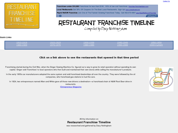 www.franchisetimeline.com