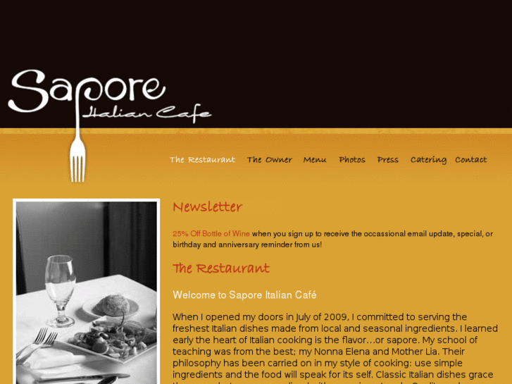 www.saporeitaliancafe.com