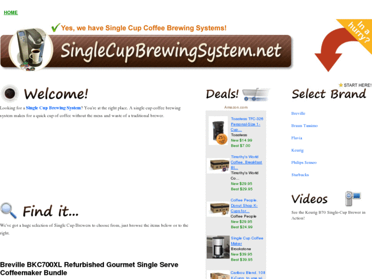 www.singlecupbrewingsystem.net