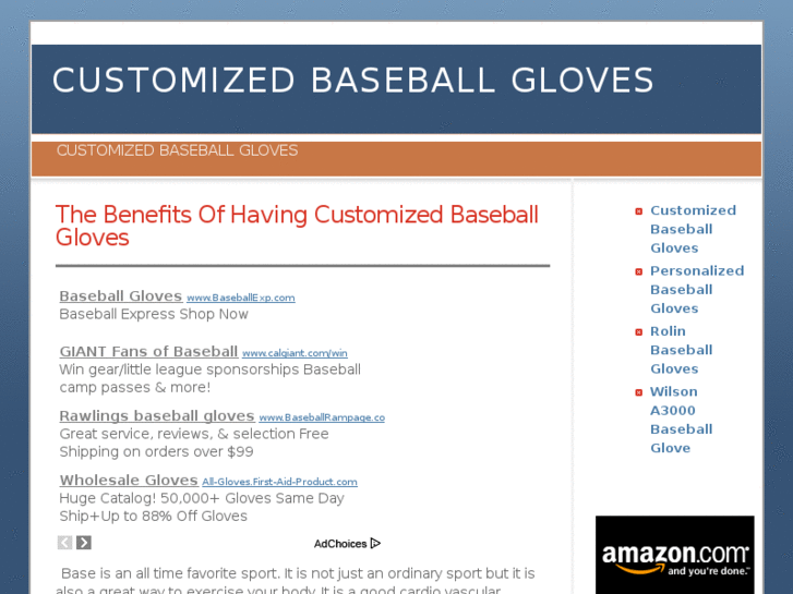 www.customizedbaseballgloves.net