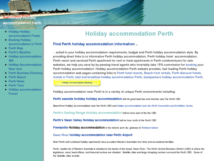 www.holidayaccommodationperth.info