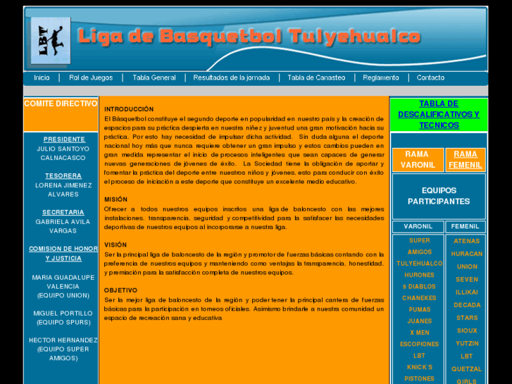 www.ligadebasquetboltulyehualco.com