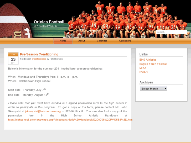 www.oriolesfootball.com