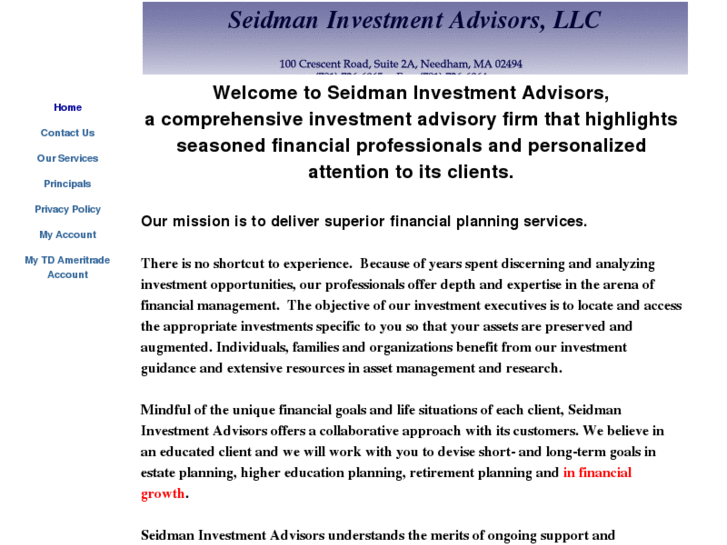 www.seidmaninvestments.com