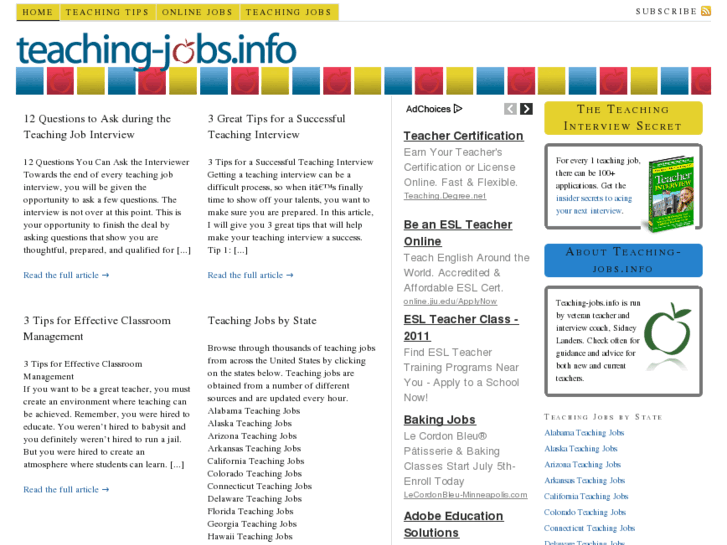 www.teaching-jobs.info