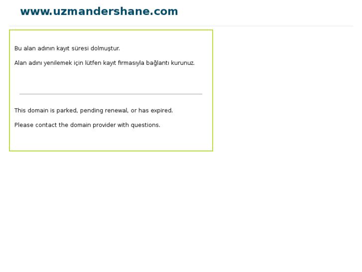 www.uzmandershane.com