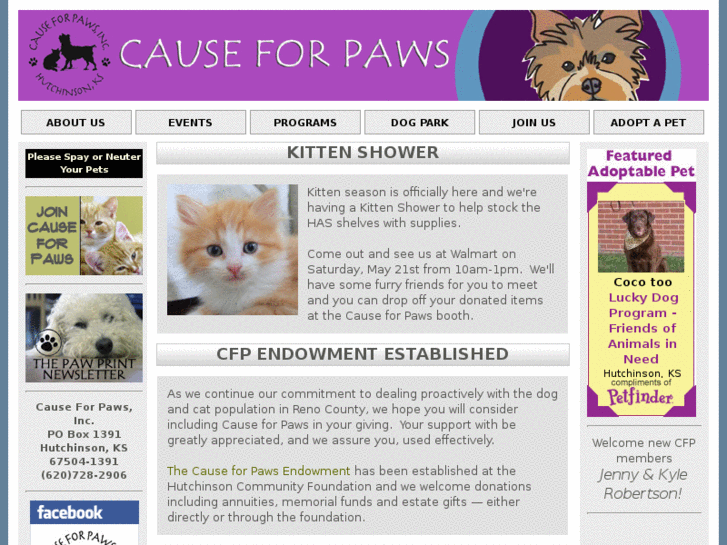 www.causeforpawshutch.org