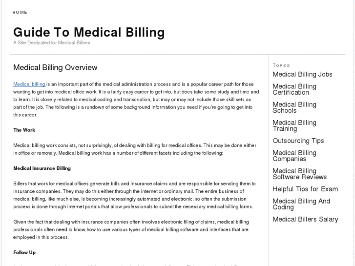 www.guidetomedicalbilling.com