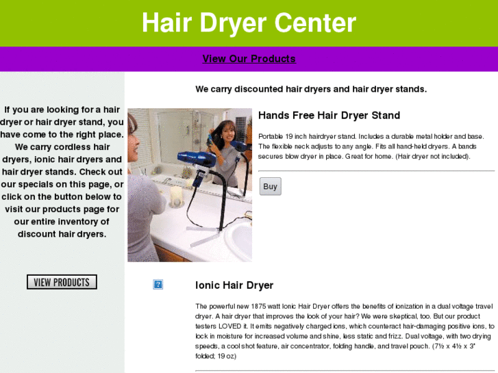 www.hairdryercenter.com