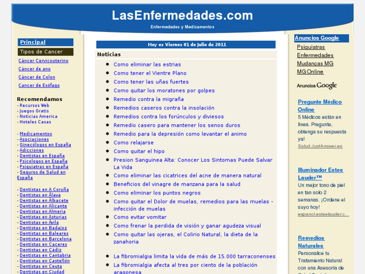 www.lasenfermedades.com