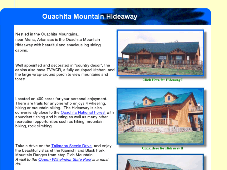 www.ouachitamountainhideaway.com