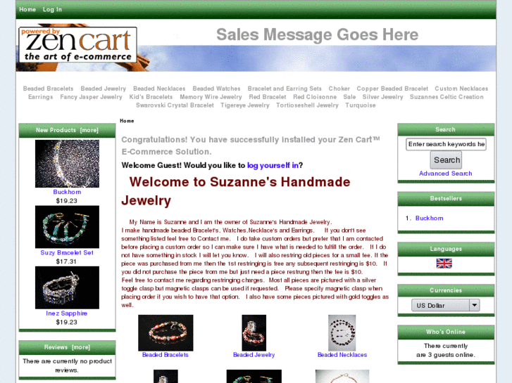 www.suzanneshandmadejewelry.com