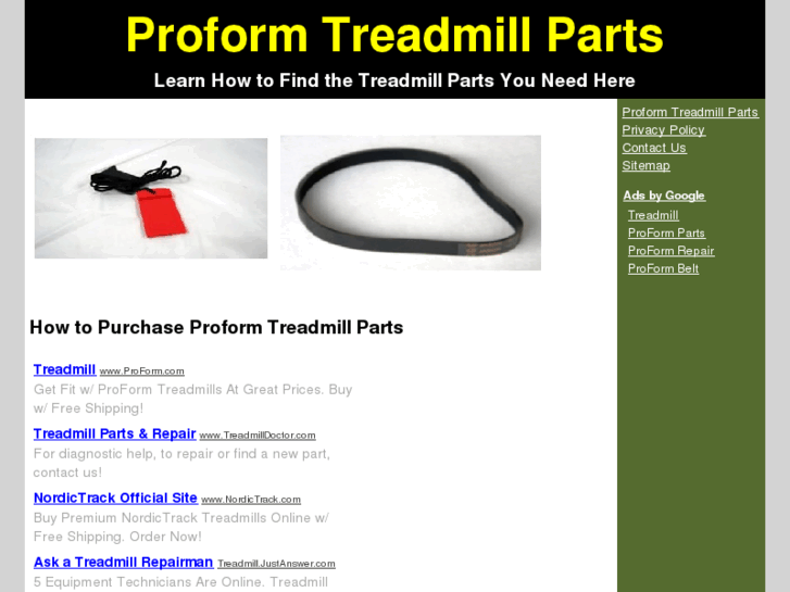 www.proformtreadmillparts.net