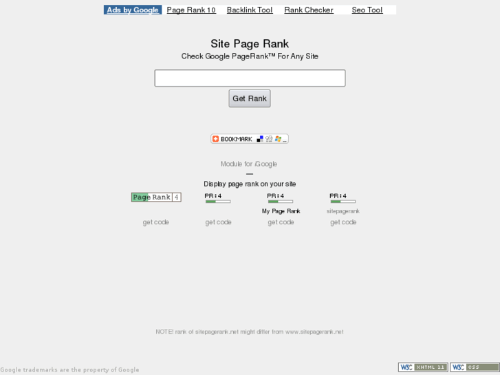 www.sitepagerank.net