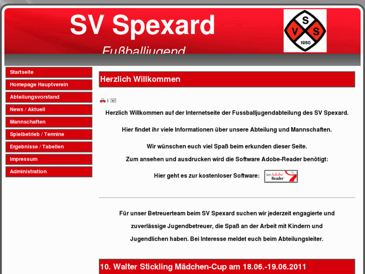 www.svspexard-fussballjugend.de