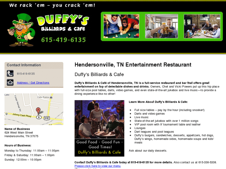 www.duffysbilliardscafe.com