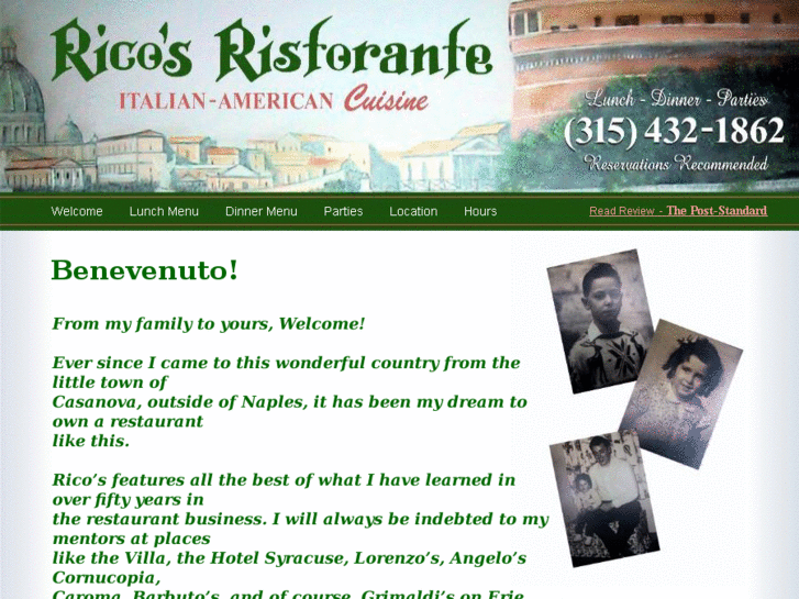 www.ricosristorante.com