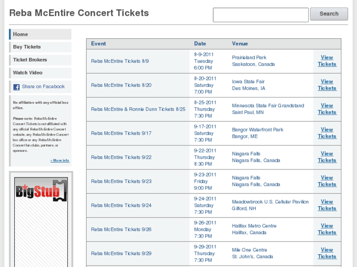 www.rebamcentireconcerttickets.com