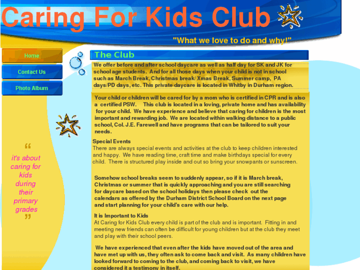 www.caringforkidsclub.com