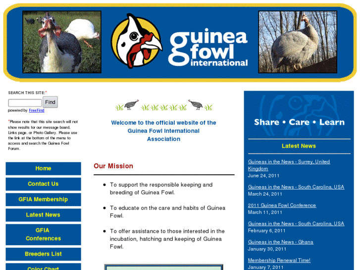 www.guineafowlinternational.com