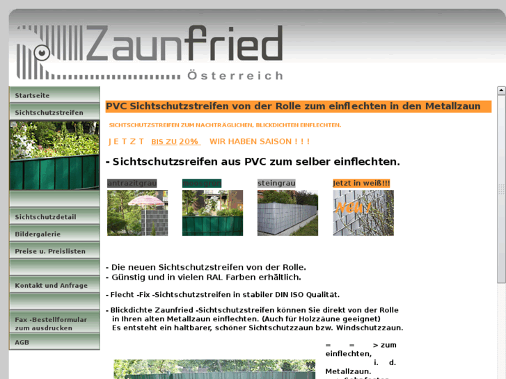 www.sichtschutzzaun-zaunfried.at