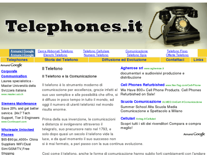 www.telephones.it