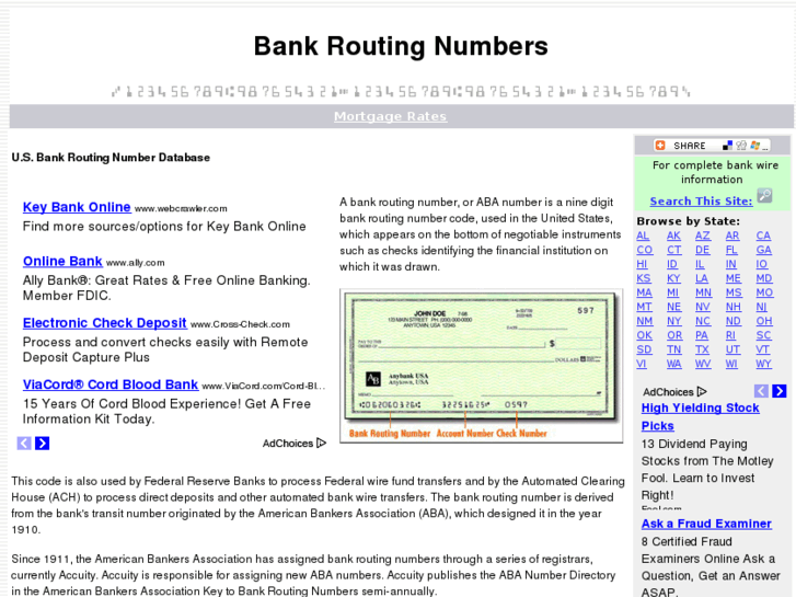 www.bankroutingnumbers.net