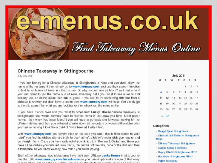www.e-menus.co.uk