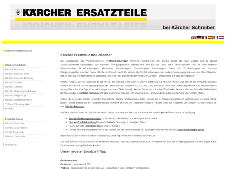 www.kaercher-ersatzteile-schreiber.de