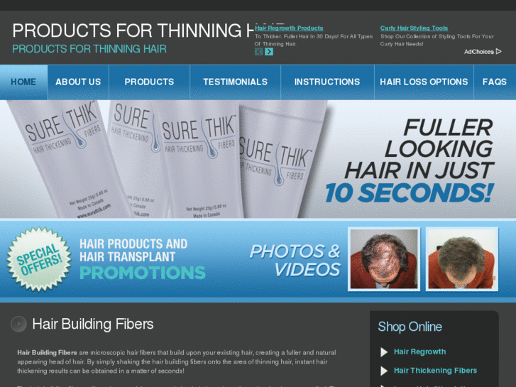 www.productsforthinninghair.net