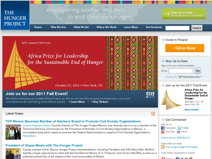 www.thehungerproject.info