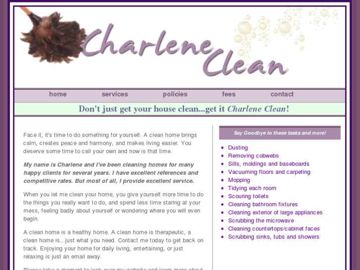 www.charleneclean.com