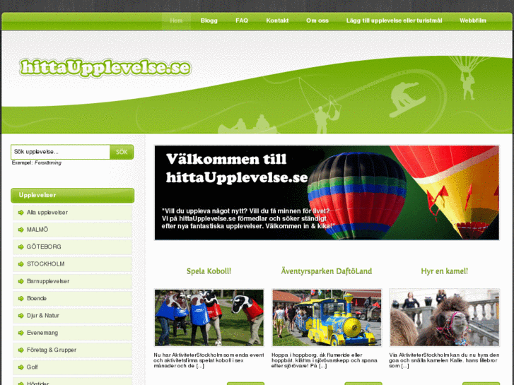 www.hittaupplevelse.se