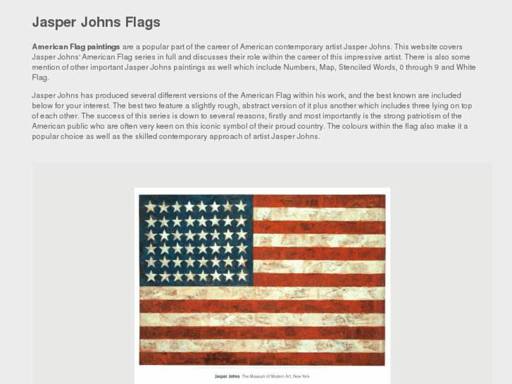 www.jasperjohnsflags.com