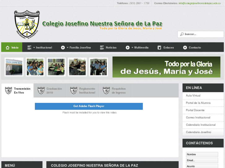 www.colegiojosefinonsdelapaz.edu.sv