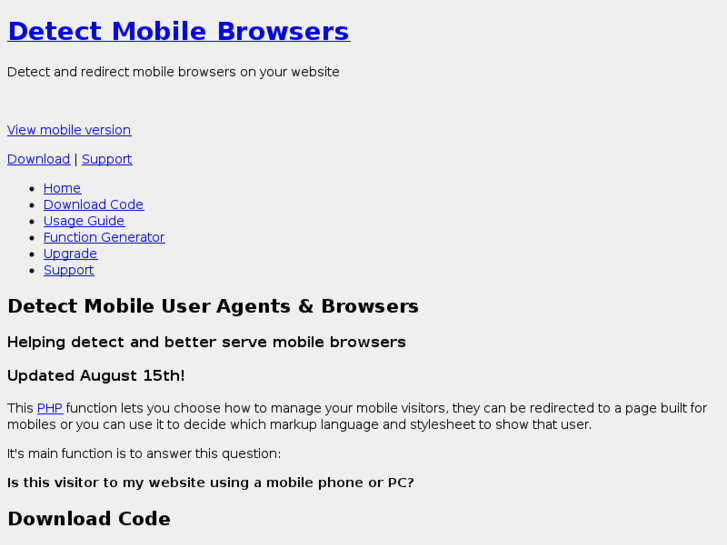 www.detectmobilebrowsers.com