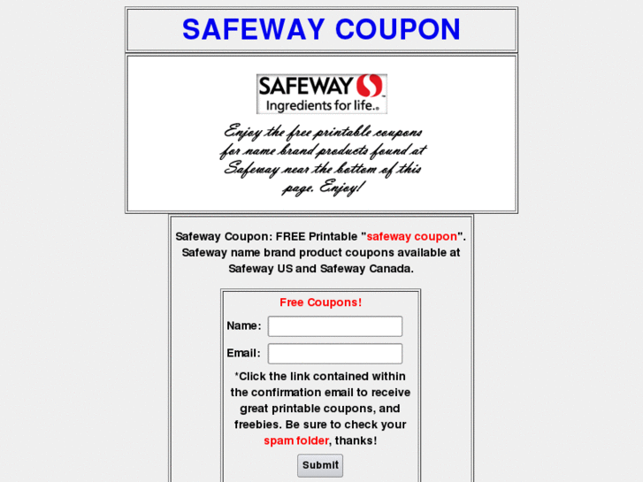 www.safewaycoupon.com