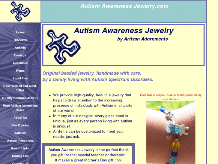 www.autismawarenessjewelry.com