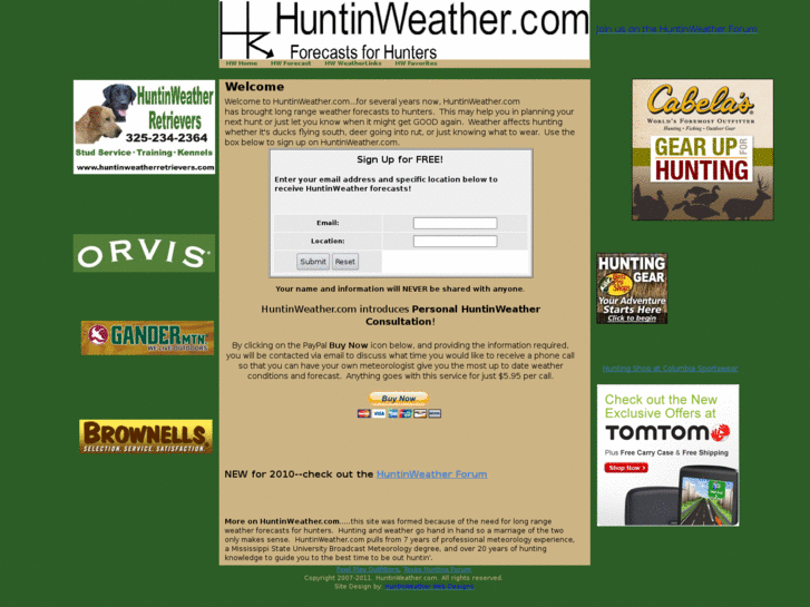 www.huntinweather.com