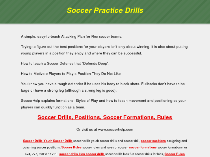 www.soccerpracticedrills.net