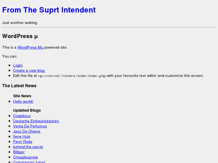 www.fromthesuperintendent.org