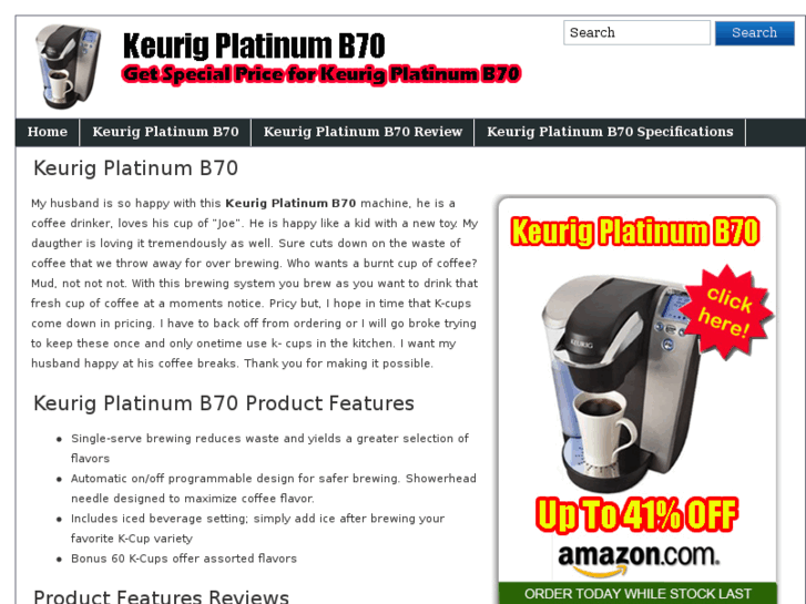 www.keurigplatinumb70.com