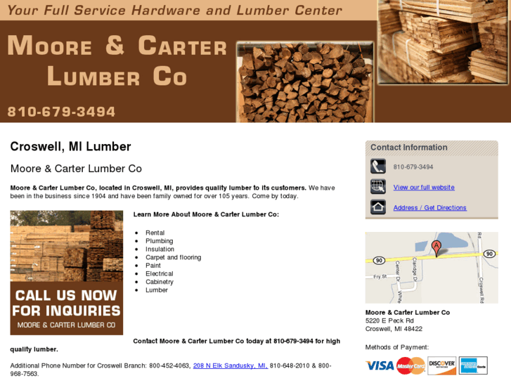 www.mooreandcarterlumber.com