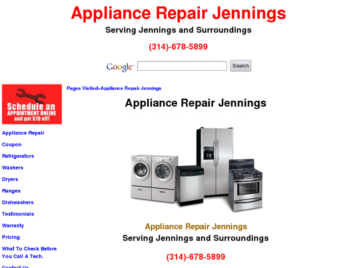 www.appliancerepairjennings.com