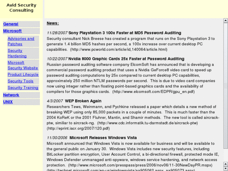 www.avidsecurity.org