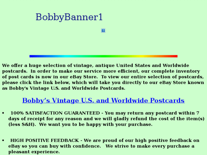 www.bobbyspostcards.com