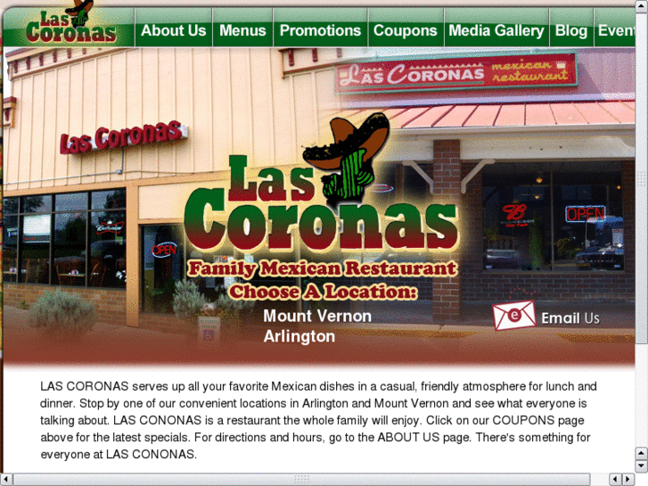 www.lascoronasrestaurant.com