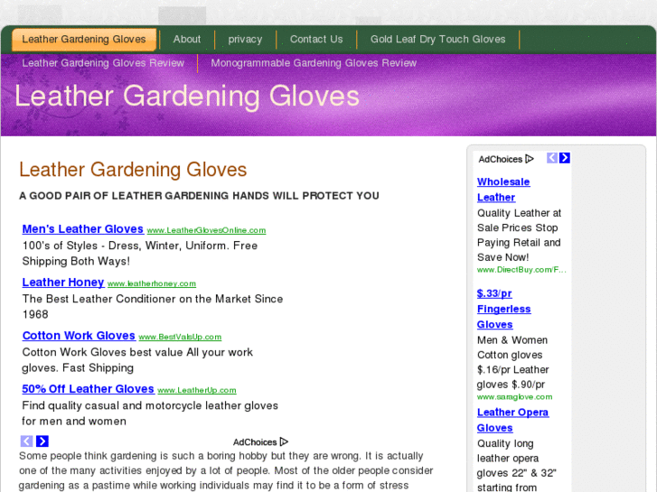 www.leathergardeninggloves.net